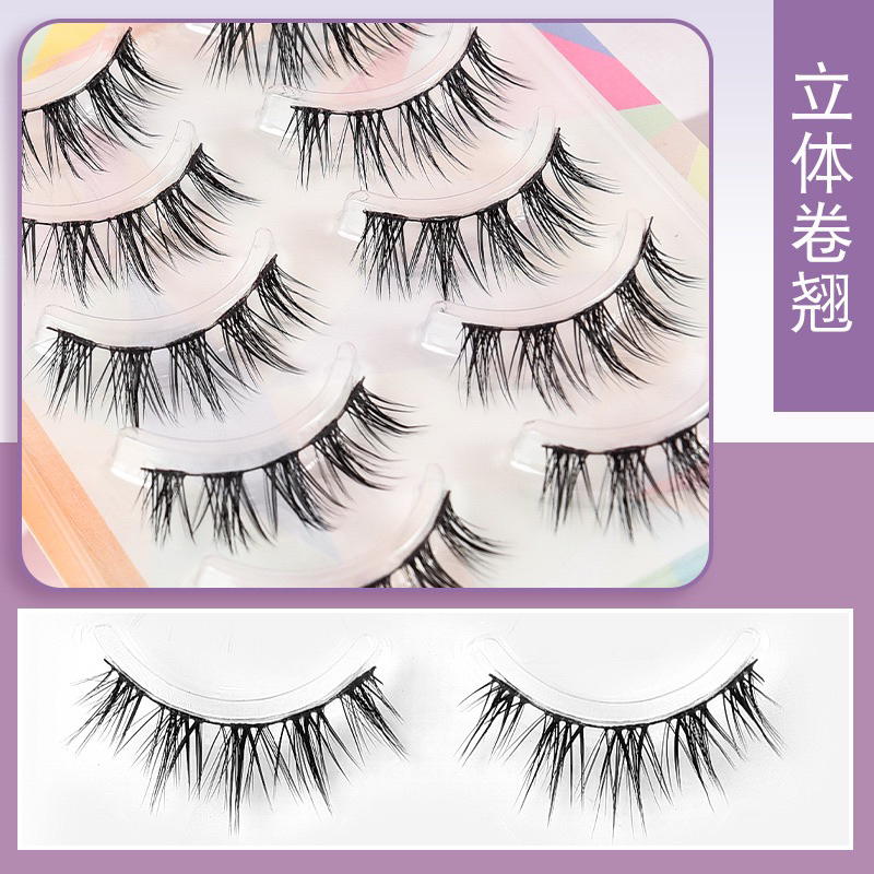 RPB JISO - VALUE BUY - 5 PASANG JAPAN MANGA LASHES - DOUYIN MAKEUP FAIRY PRINCESS Comics Eyelashes natural short daily false eyelashes extension tools bulumata palsu