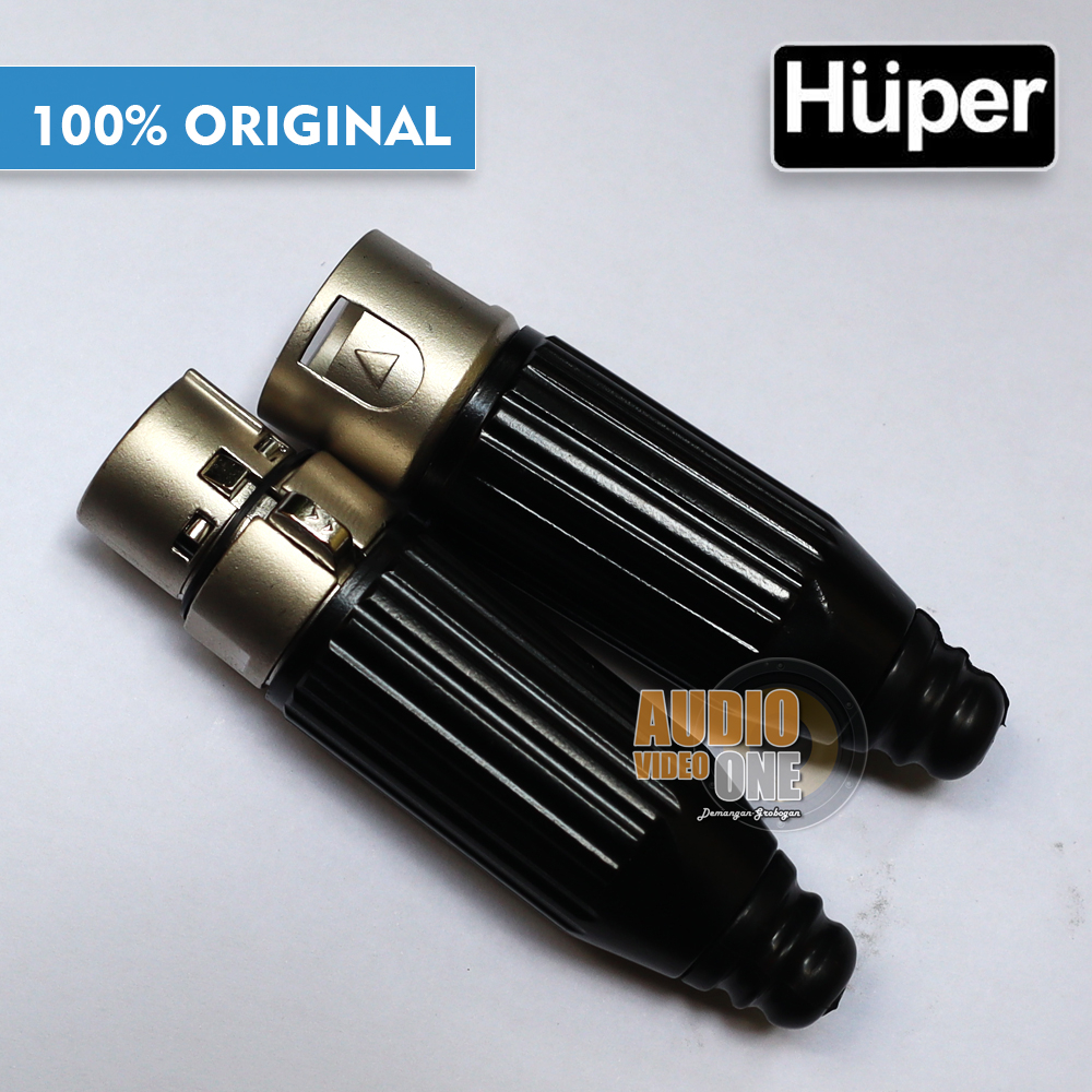Sepasang Jack Canon Xlr HUPER Hua 700 & 600 Satu Set Jek Cowok Cewek Original