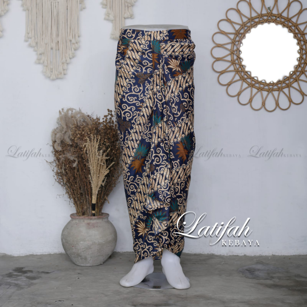 Rok Rempel Batik Pinggang Karet Jumbo MOTIF KENANGA