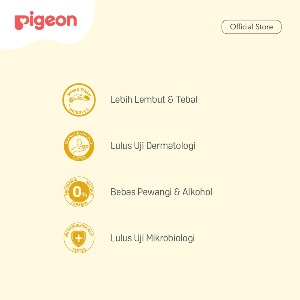 PIGEON Baby Wipes Pure Water | Tisu Basah Bayi (Tersedia varian ukuran)