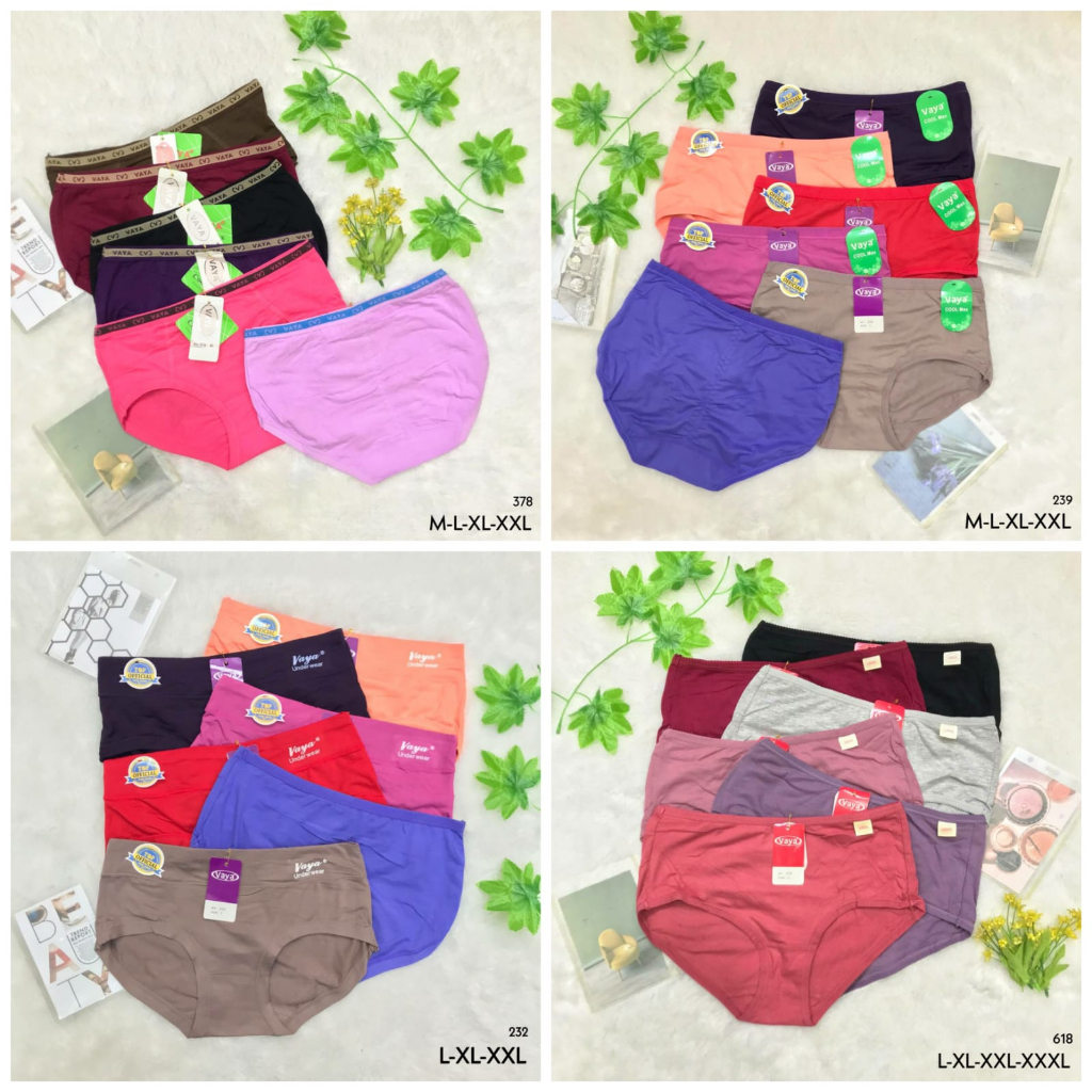 RVC75 - VAYA Celana Dalam Wanita M L XL XXL XXXL CD Cewek Import Pakaian Dalam Dewasa Underwear Mura