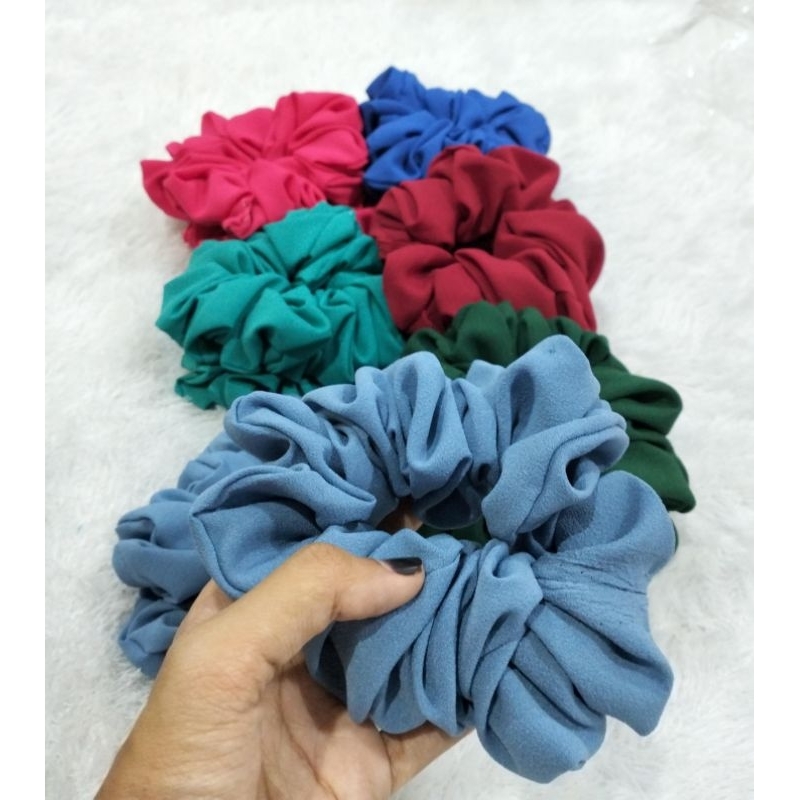 Scruncy / cepol hijab / bahan crepe besar