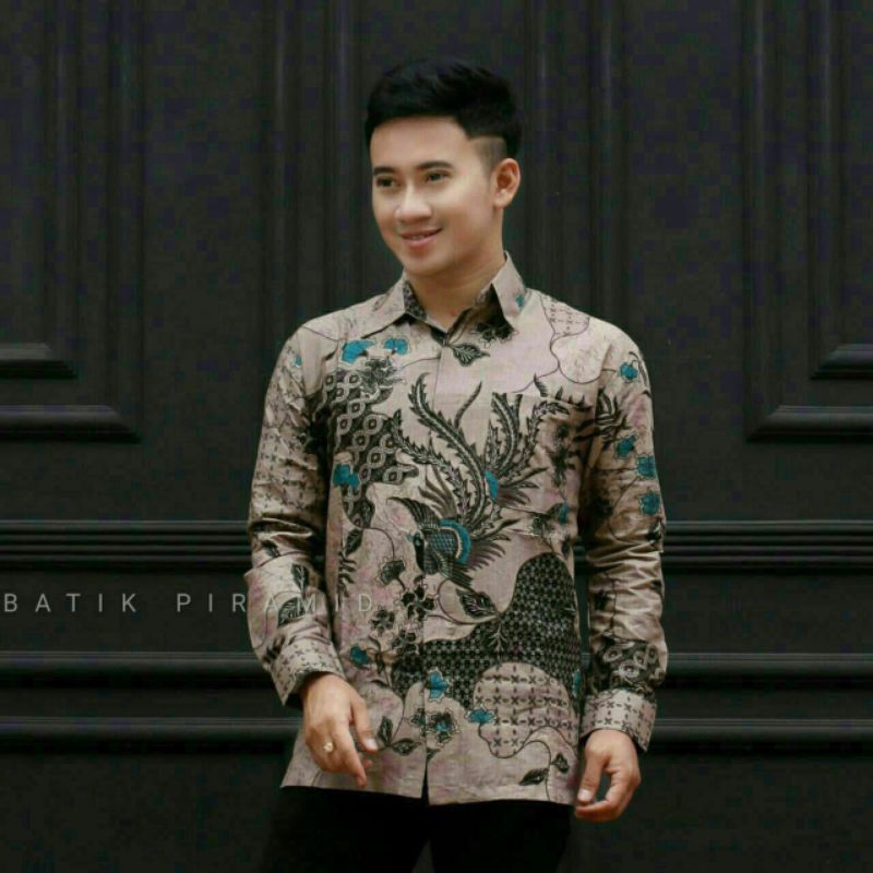 Baju Kemeja Batik Pria Dewasa Murah Lengan Panjang Modern Kondangan Mewah Premium