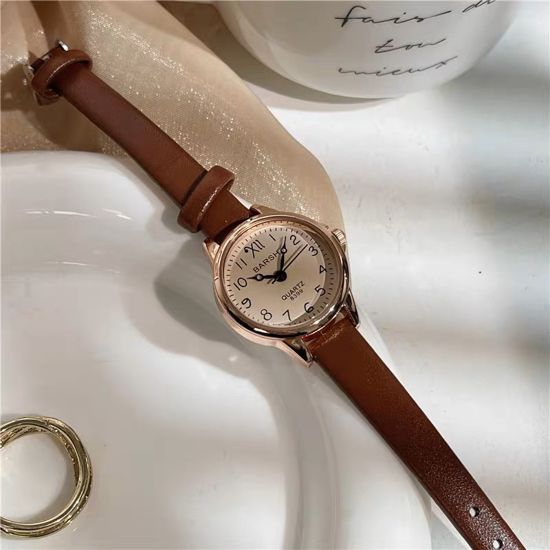 KOOLEY Jam Tangan Wanita BARSH Analog Vintage Ulzzang Korea KY-CA022