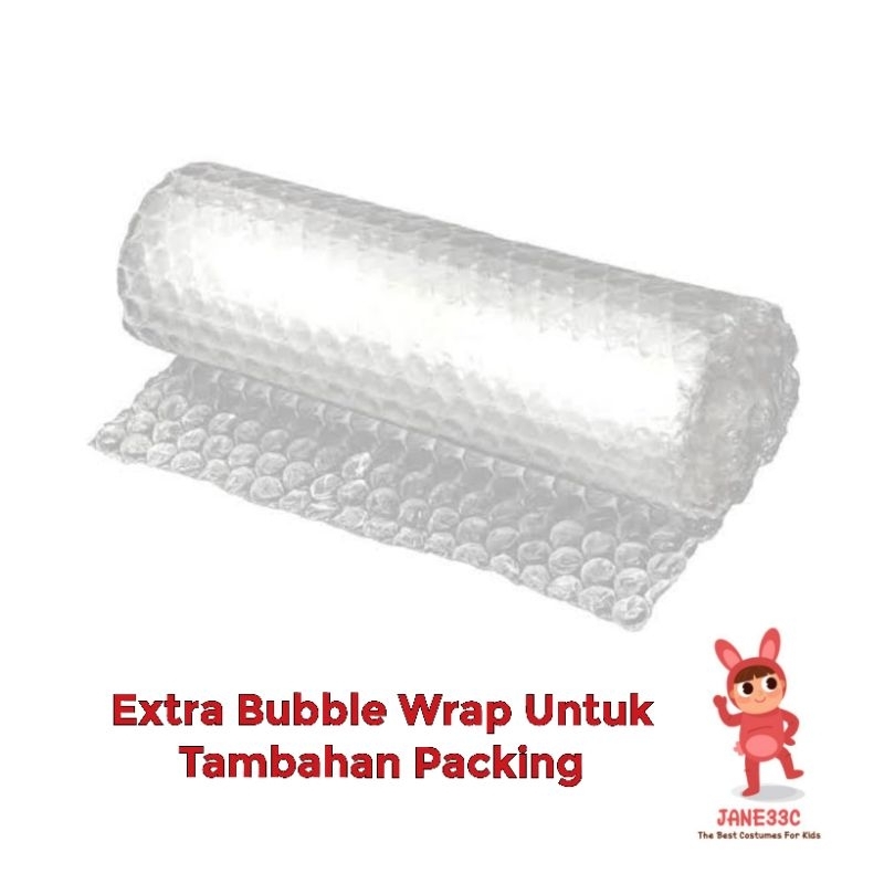 

Extra bubble wrap untuk tambahan packing