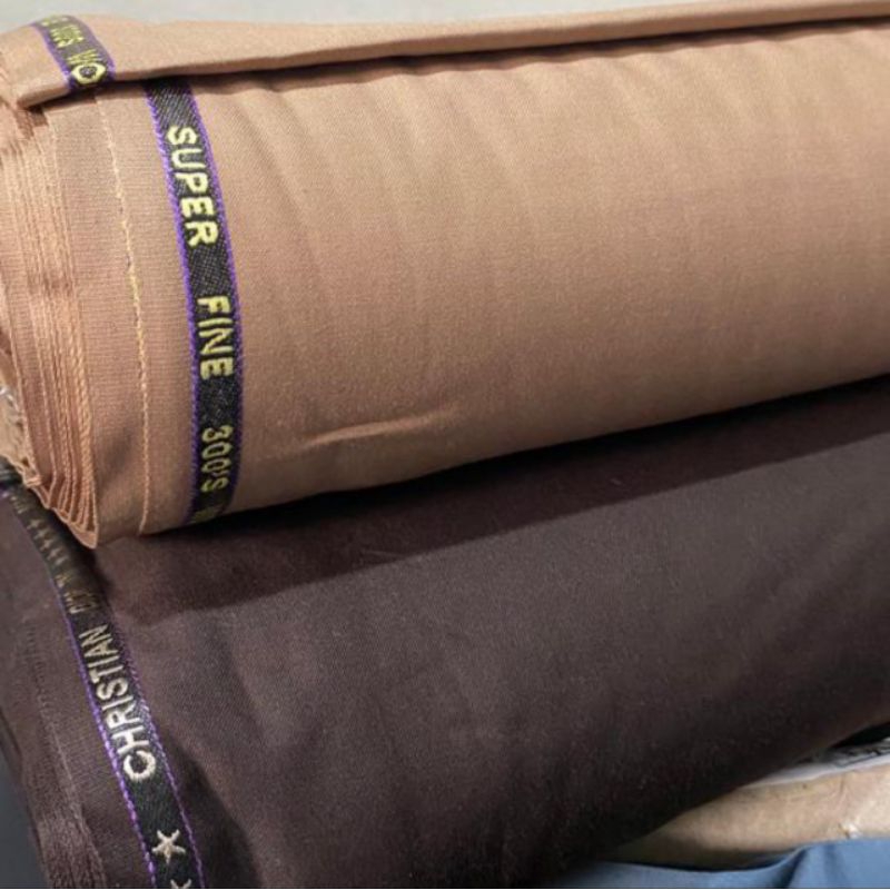 kain bahan seragam pramuka pembina semiwool premium