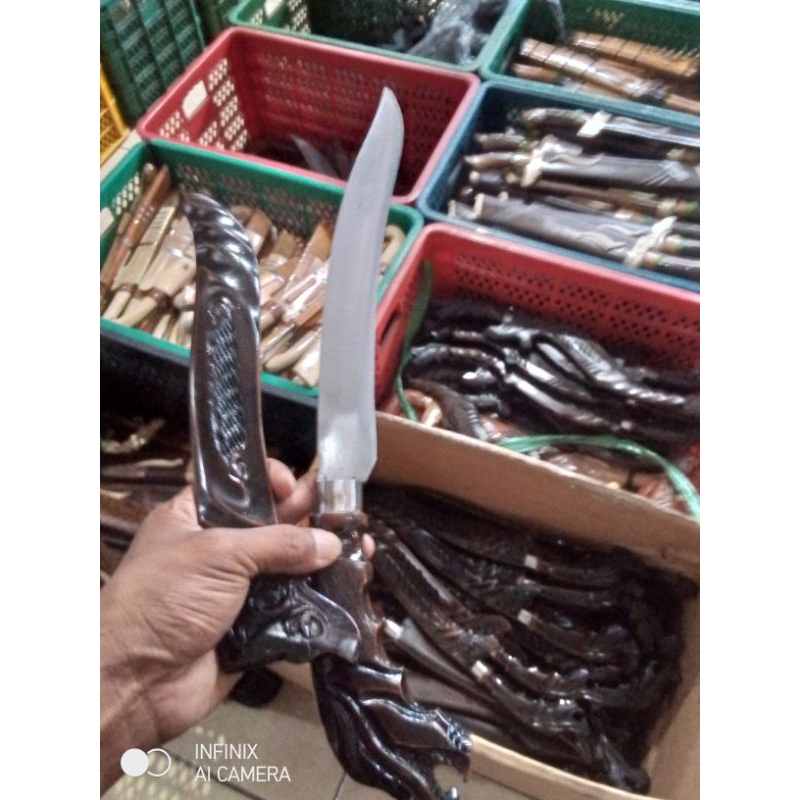 pisau sembelih ukir naga
