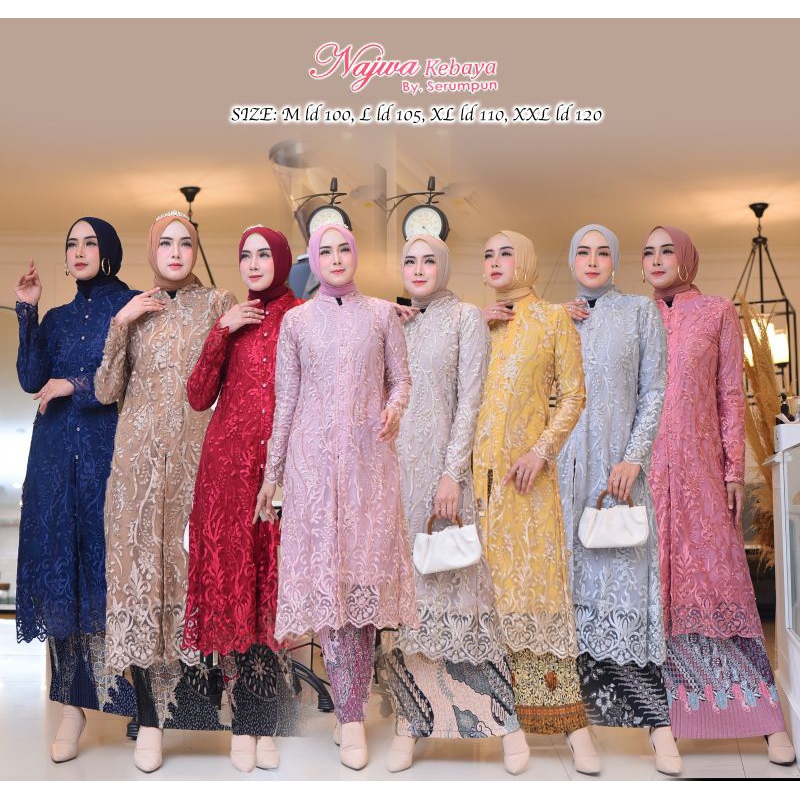 LONG TUNIK KANCING DEPAN SAMPAI LD 120CM//BAHAN TILLE BORDIR PREMIUM//SERAGAMAN KELUARAGA//BAJU PESTA LAMARAN//BAJU KONDANGAN//BAJU LEBARAN//KEBAYA WISUDA//KEBAYA MODERN//KEBAYA ORIGINAL//BY SERUMPUN