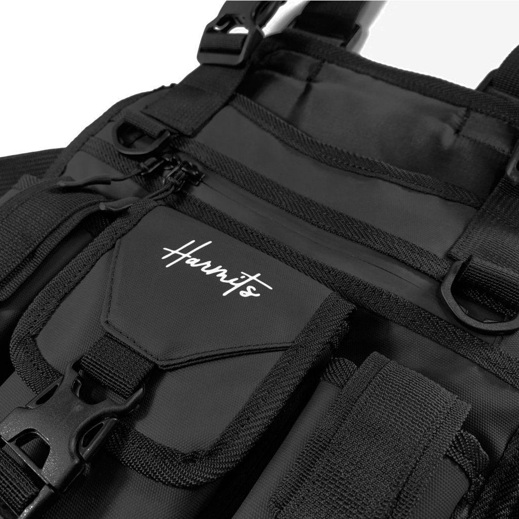 Harmits Project - Chest Bag Black ARACNA Waterproof Tas Dada Pria Tactical Anti Air