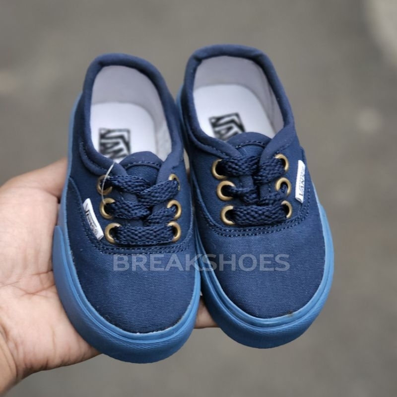 Sepatu anak autentik model tali full navy