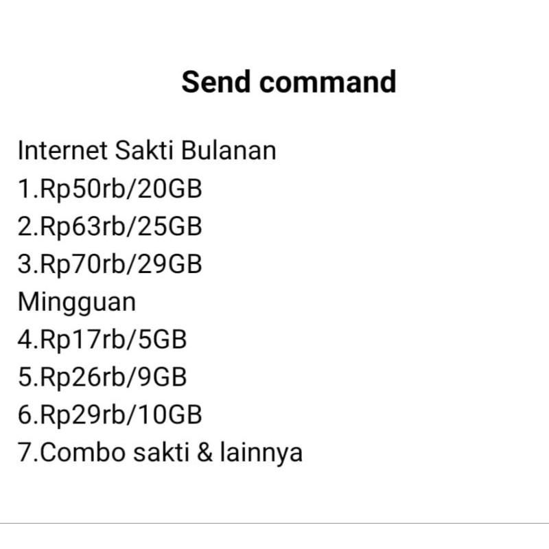 kartu perdana COMBO SAKTI telkomsel 20gb /25gb /29gb