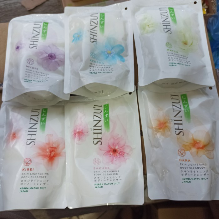 Sabun Cair SHINZUI Kirei 500ml Sabun Mandi Cair Refill 800 ml Whitening Liquid Soap 400ml Body Wash Pemutih 400 ml Body Soap Refil Lightening Body Cleanser Sabun Pemutih 800ml Pencerah Kulit Murah 500 ml PUMP BPOM Botol Putih Hana Sakura Kensho