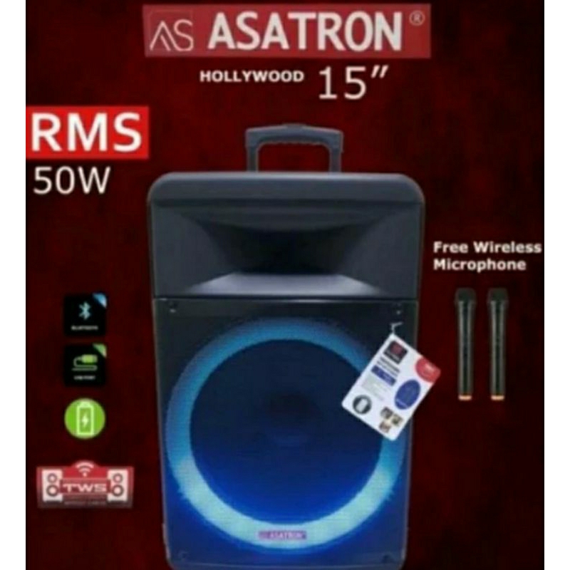 Speaker Portable ASATRON HOLLYWOOD 15 INCH