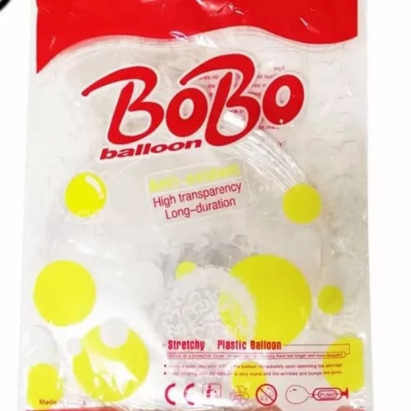 BALON BOBO PVC TRANSPARAN 24 inci (1pcs)