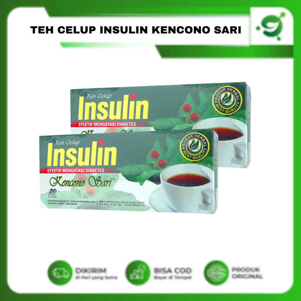 

Teh Celup Insulin Kencono Sari - Membantu Atasi Diabetes dan Gula Darah