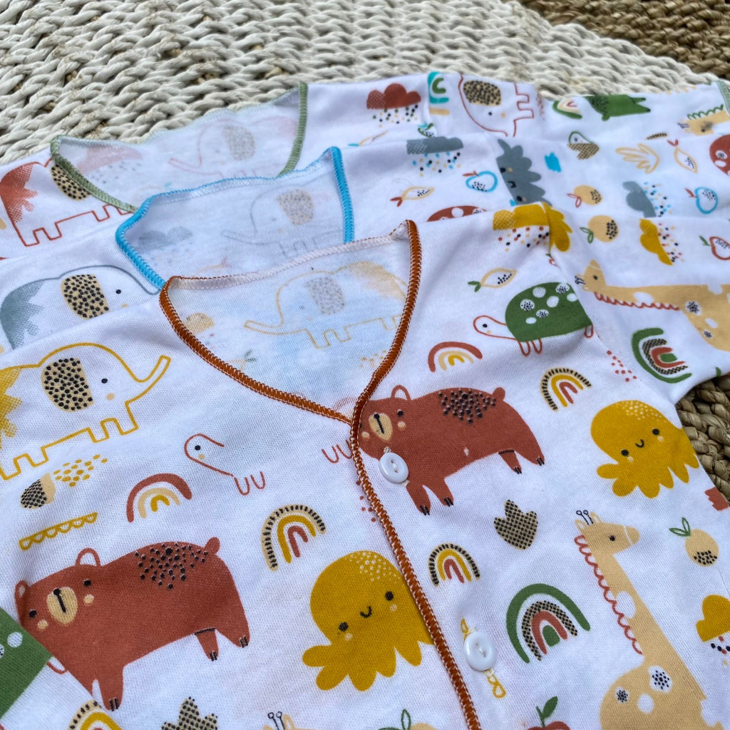 3 pcs baju panjang bayi baru lahir DNW BABY