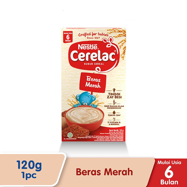 Cerelac Beras Merah 120gr - Bubur Bayi