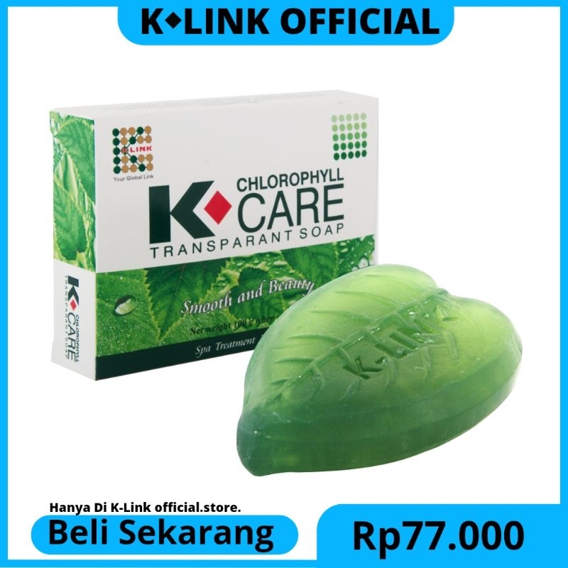 Sabun Perawatan Wajah K Care Chlorofil K link | Transparan Original Produk K link