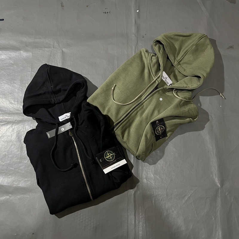 ZIPPER HOODIE STONE ISLAND PREMIUM