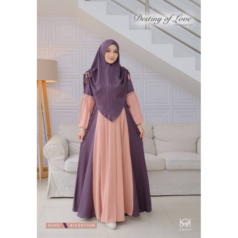 destiny of love gamis set khimar Mom by kyra