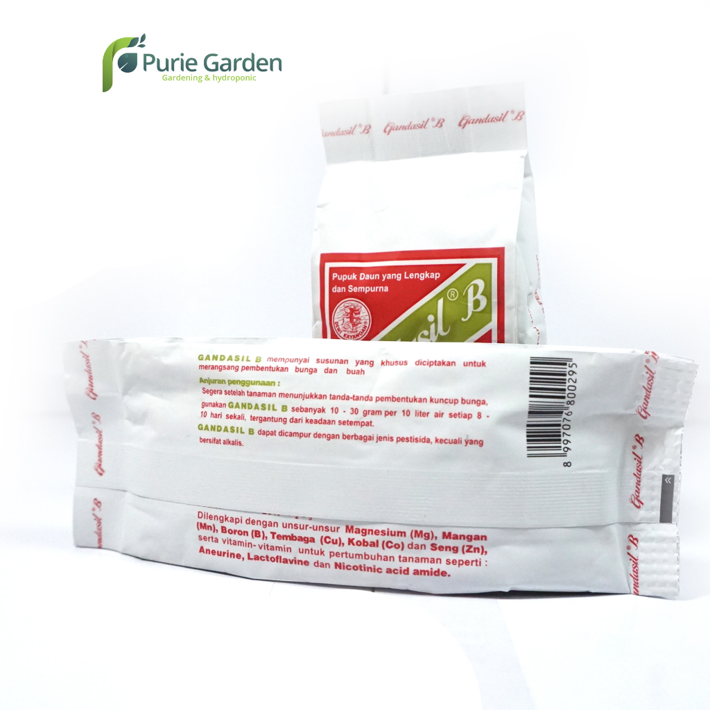 Pupuk Buah &amp; Bunga Gandasil B 100gr Ori Kemasan Pabrik PG KDR