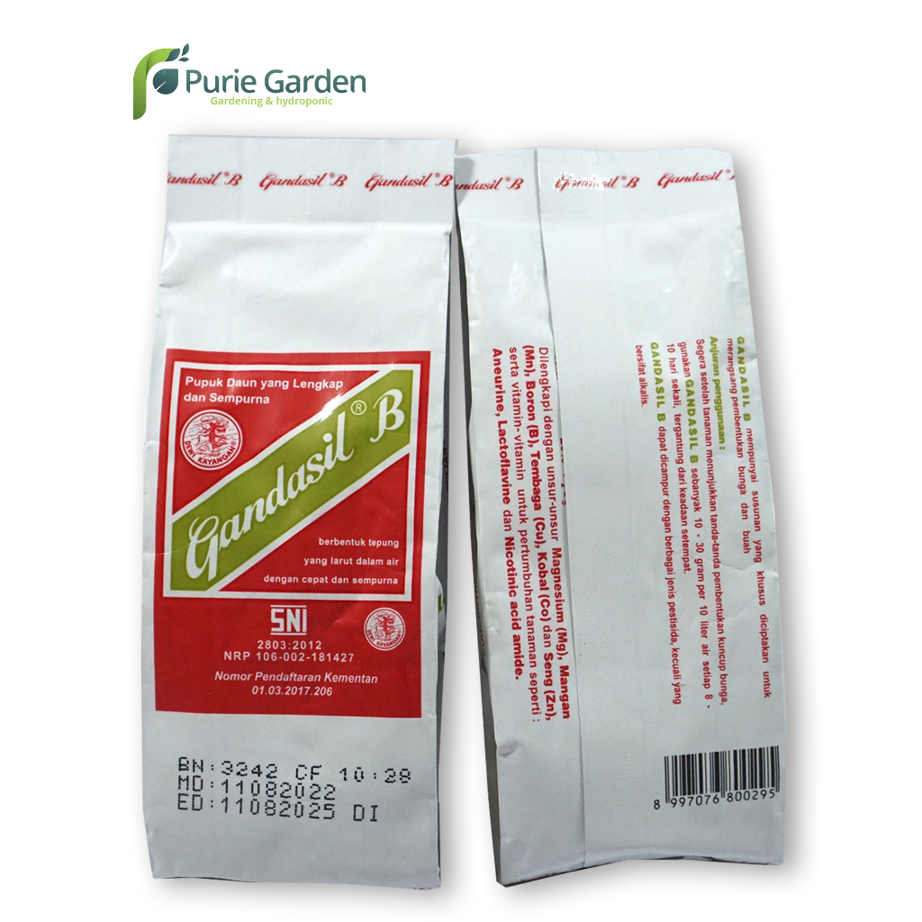 Pupuk Buah &amp; Bunga Gandasil B 100gr Ori Kemasan Pabrik PG KDR