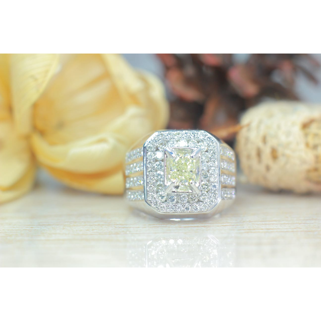 Cincin Emas Pria Berlian Blink-Blink