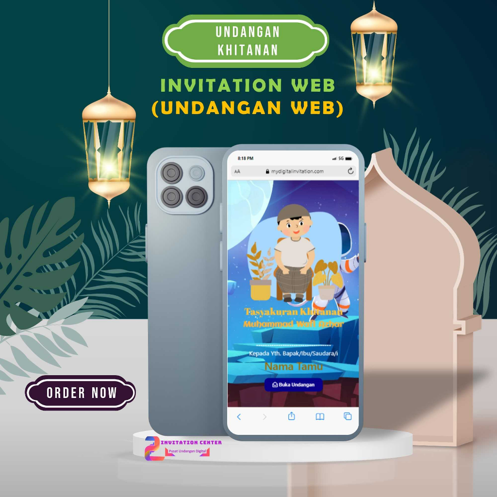 Undangan Tasyakuran Khitanan Tema ASTRONOT / Khitan / Undangan Khitanan Web / Undangan Digital Khita