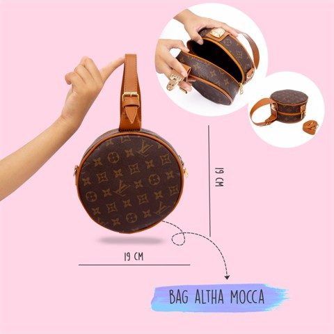 Tas Selempang Wanita Tas Kekinian Bulat Bag Altha