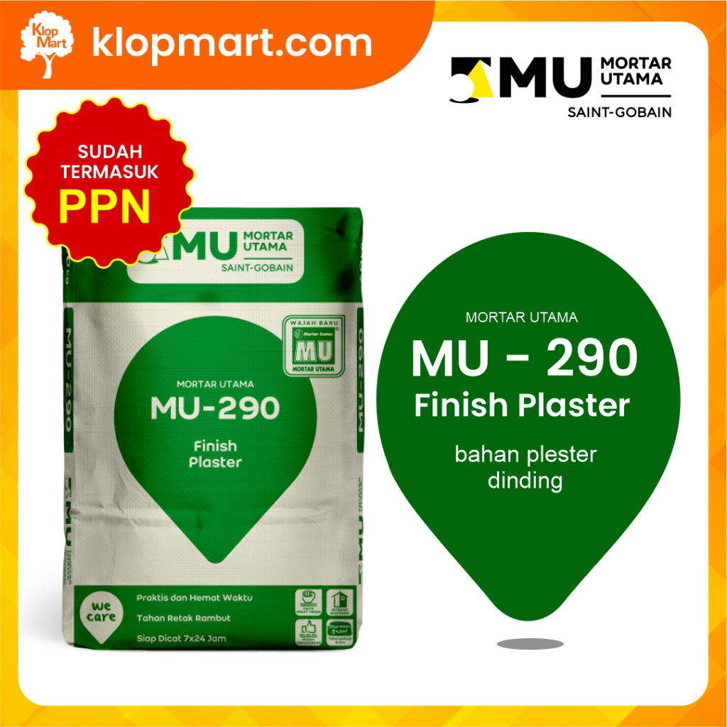 Mortar Utama MU-290 Finish Plaster  40kg