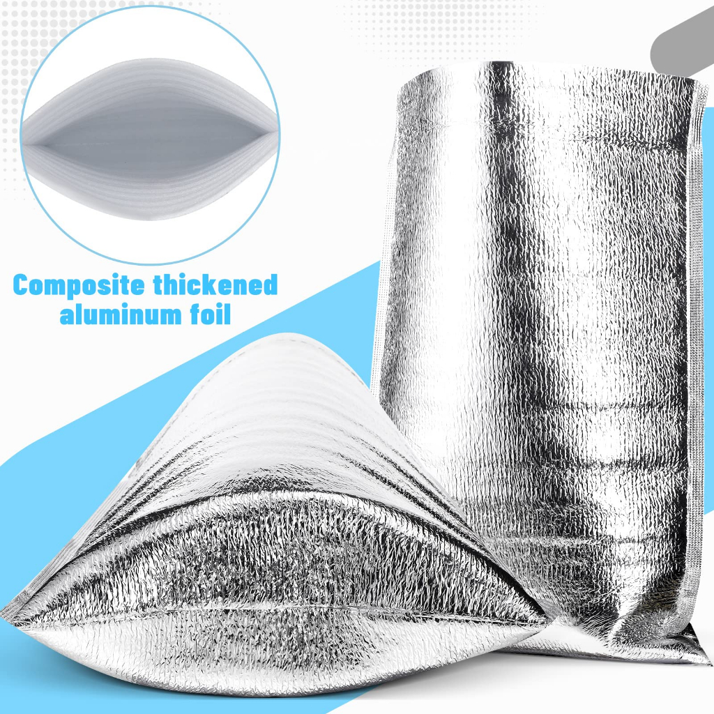 10pcs/Set Insulation Thermal Bag Insulation Pouch Thermal Pouch Packaging Tahan Suhu Panas Dingin 35x25