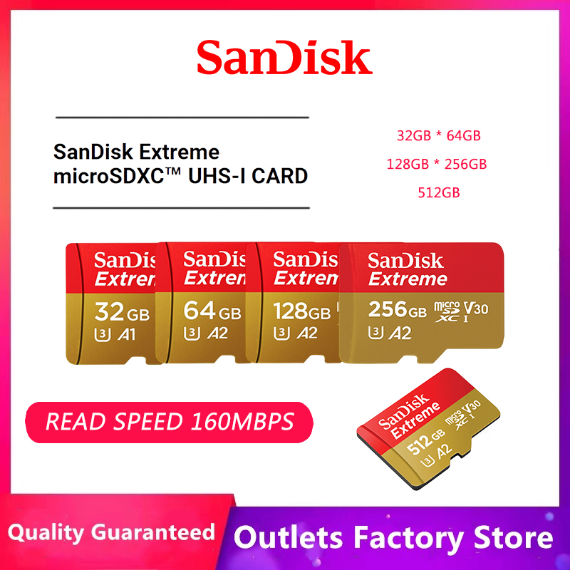 160MB/S Memory Card 32GB/64GB/128GB/256GB/512GB Memori Card c10 A1 ugen Kartu Memori for MP3, MP4, mobile phones, camera(COD)