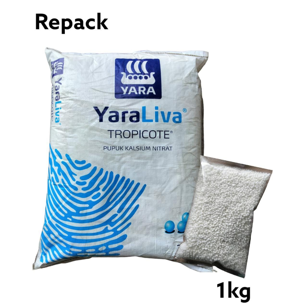 Repack YaraLiva TROPICOTE 1Kg Pupuk Kalsium Nitrat Kemasan Pabrik Calnit Calcium