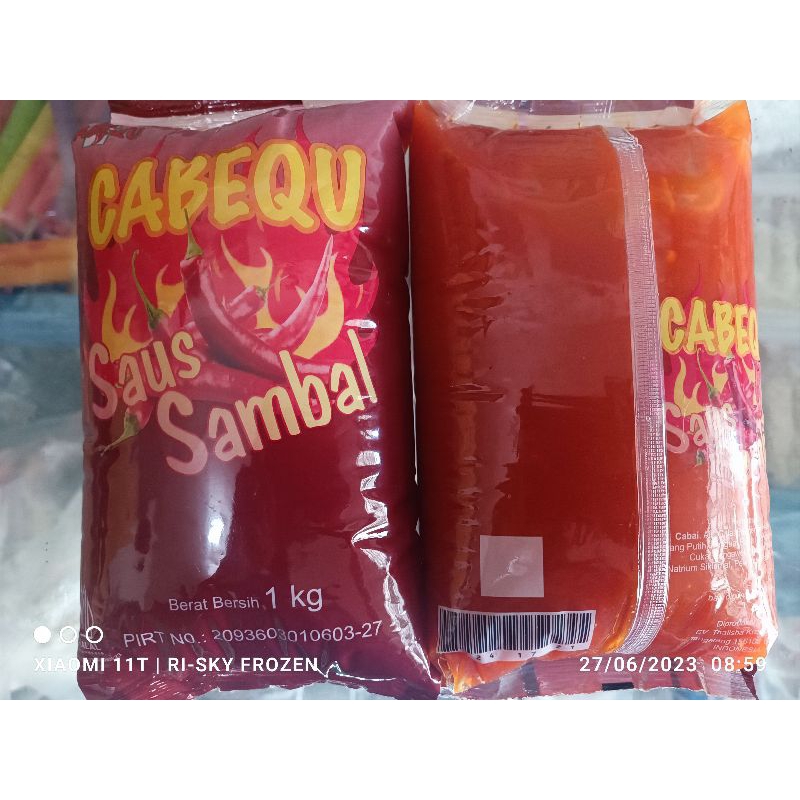 

CABEQU Saus / Saos Sambal Pedas 1kg