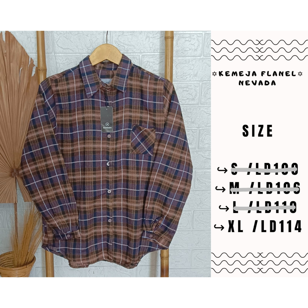 Kemeja NEVADA Flanell Wanita - ORIGINAL BRAND