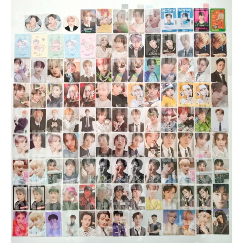 wts sell photocard nct dream 127 wayv taeyong taeil haechan jaemin mark chenle jisung renjun hendery