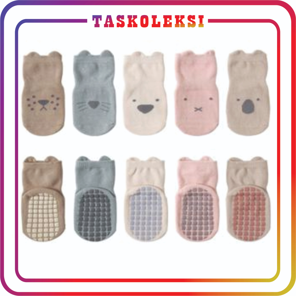 ☛TK☚ Kaos Kaki Anak Perempuan Anti Slip Motif Animal Lucu KK074