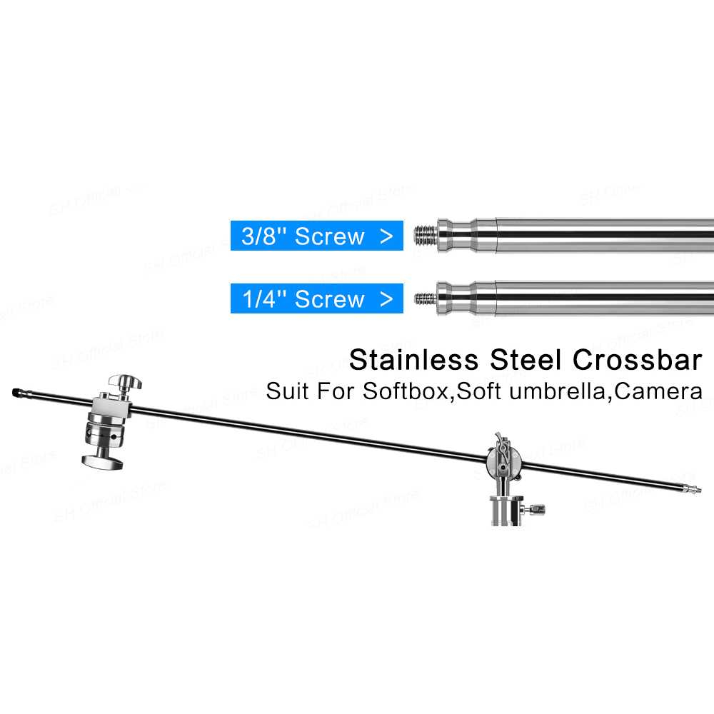 BREZ Stand C Lighting Photography with Boom Arm and Grip Head 260cm - BR-260