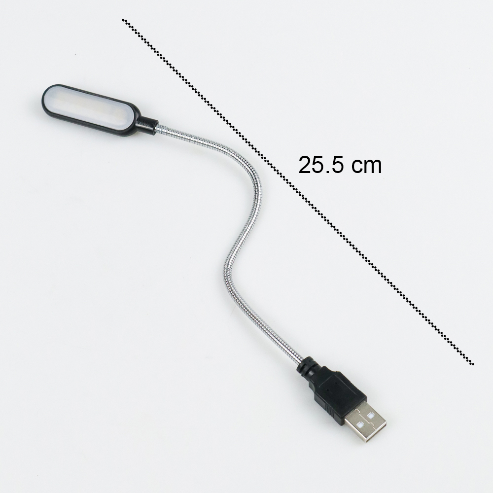 Lampu Baca Mini LED Reading Lamp Flexible USB Plug 5V - FM105 - Black