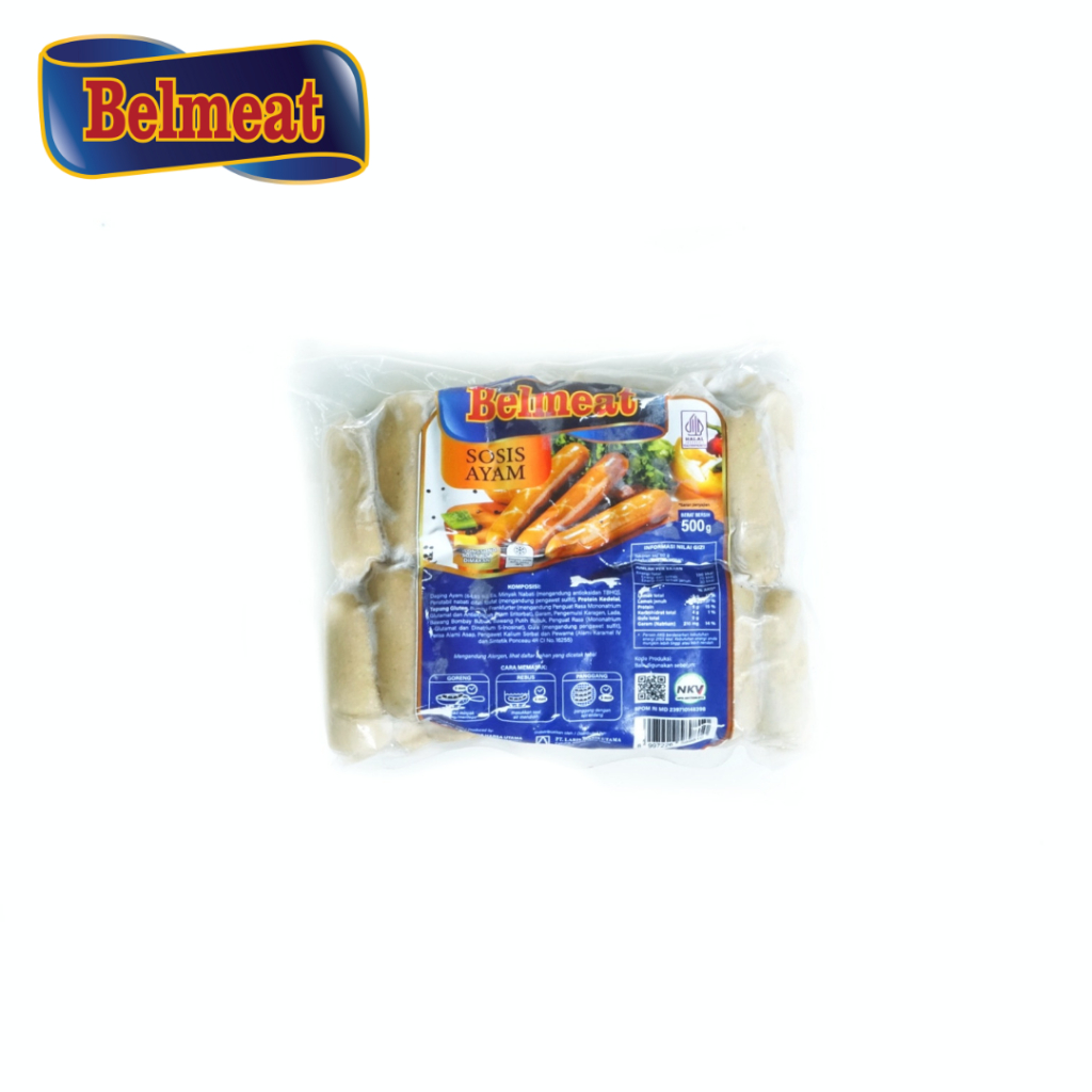 

Belmeat Sosis Ayam Cocktail Small Size Ukuran Kecil 33 Pcs 500 gr