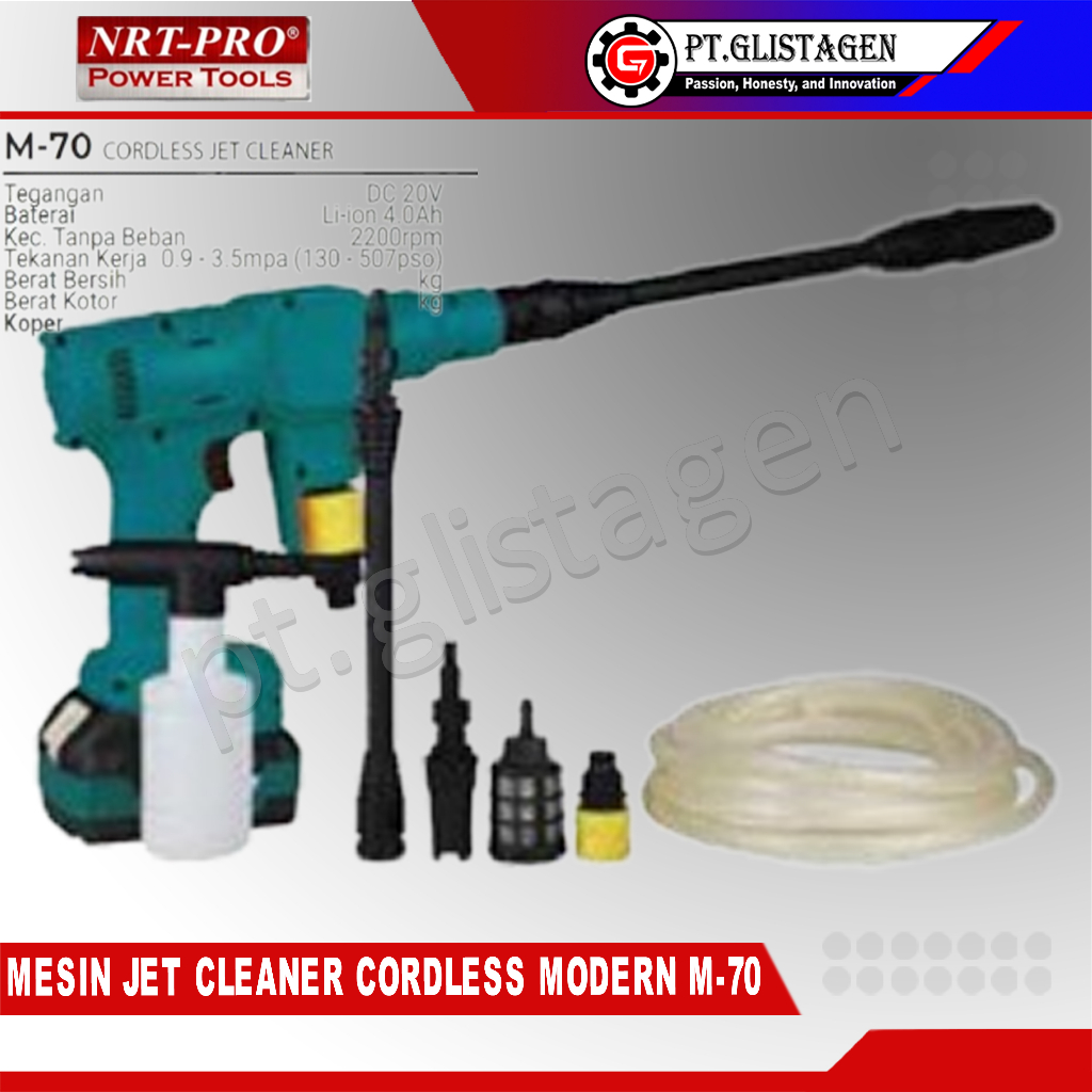 MODERN M-70 Mesin Jet Cleaner Cordless Steam Cuci Motor Mobil AC M70