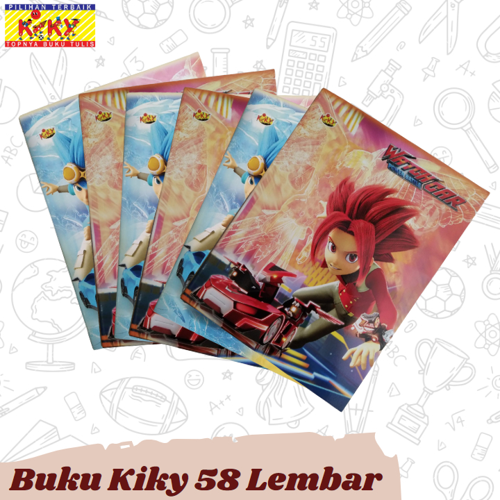 

BUKU TULIS KIKY 58 LEMBAR (1 Pack isi 10 buku)