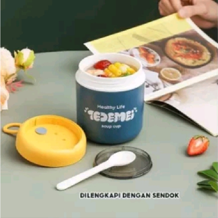 Promo Lunch Box Bulat Soup Cup 510 Ml/Gelas Soup Cup/ Sereal