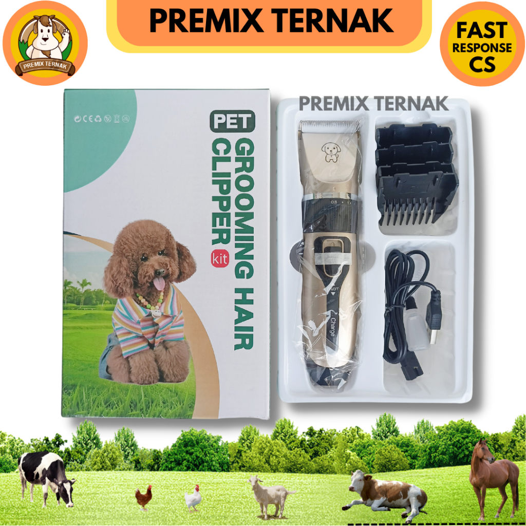 ALAT CUKUR CLIPPER GOLD BATERAI - Alat Cukur Hewan Anjing Kucing Kambing Domba