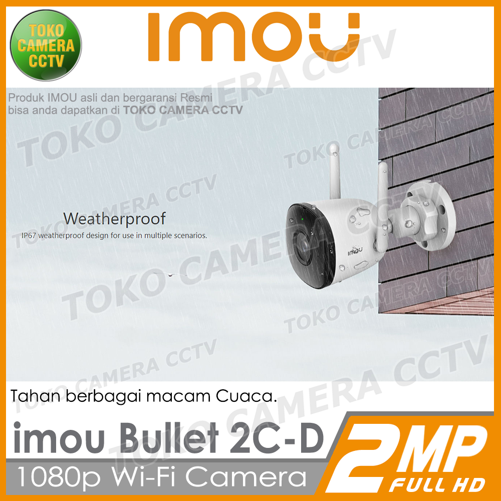 IMOU BULLET 2C-D 2MP CCTV WIFI KAMERA IP CAMERA WIRELESS BULLET 2 CD