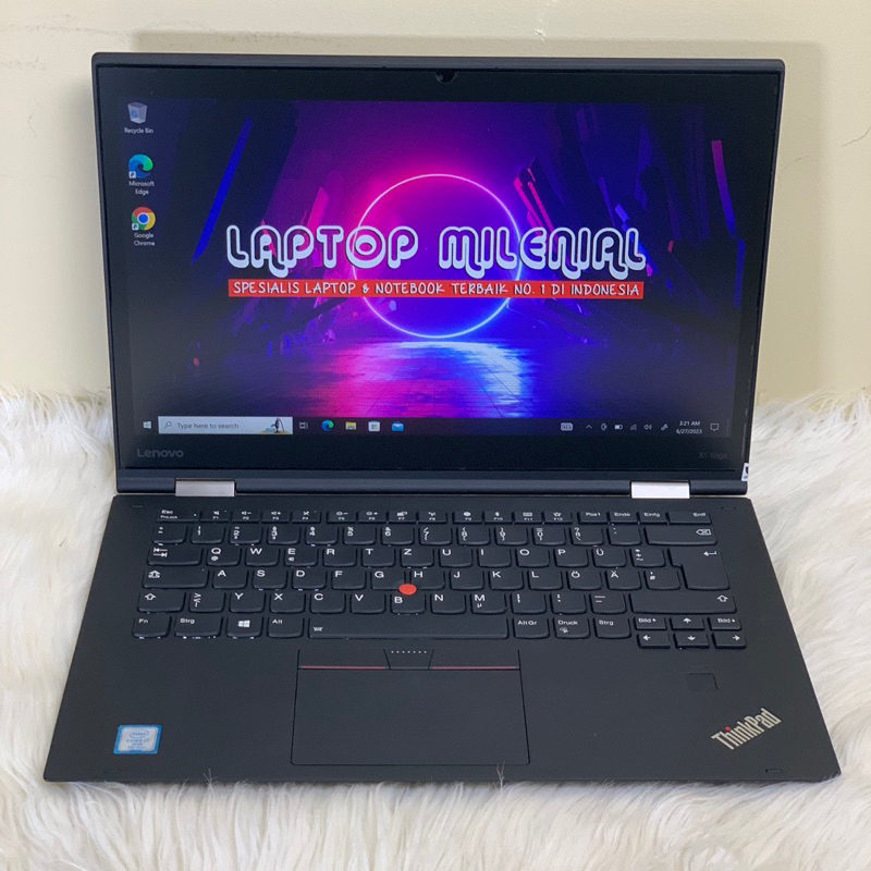 Laptop Lenovo Thinkpad X1 Yoga Intel Core i7-7600U Ram 16GB SSD 256GB Win 10 Siap Libas Berkualitas