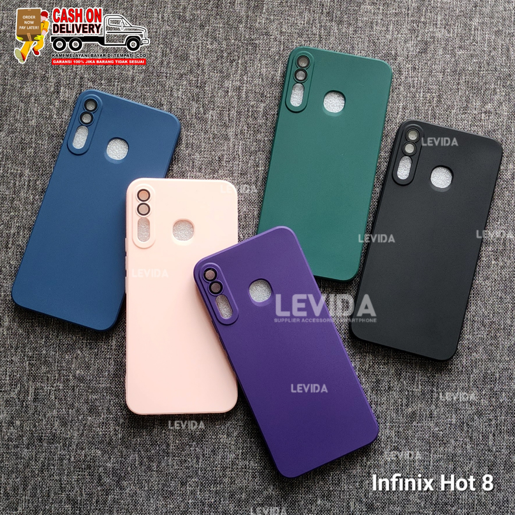 Infinix Hot 8 Infinix Hot 9 Infinix Hot 9 play Softcase Macaron Lens Protect Kamera Square Case Infi