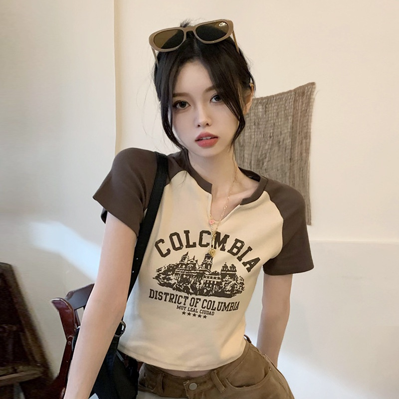 CHAVA | BJ984 Baju Atasan Rajut Crop Top Colombia Wanita Kekinian Fashion korean