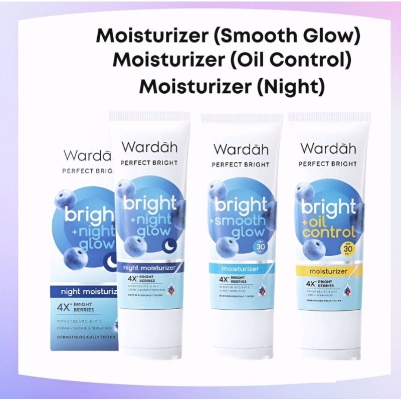 Wardah Perfect Bright Moisturizer SPF 28 / Normal Skin / Night Glow 20ml