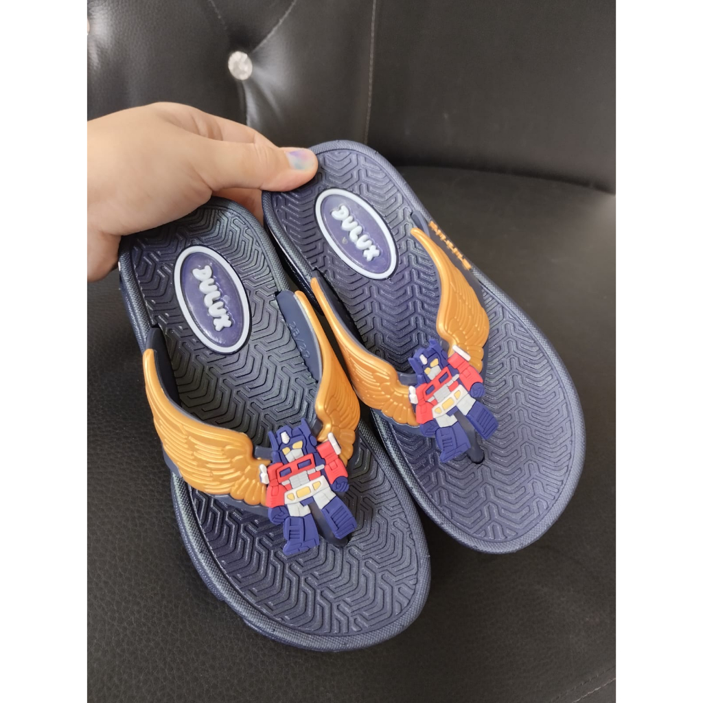 Sandal jepit Anak Laki-Laki Karakter Robot/sandal dulux CQ 051 Ukuran 24-35 sandal bermain sandal lucu
